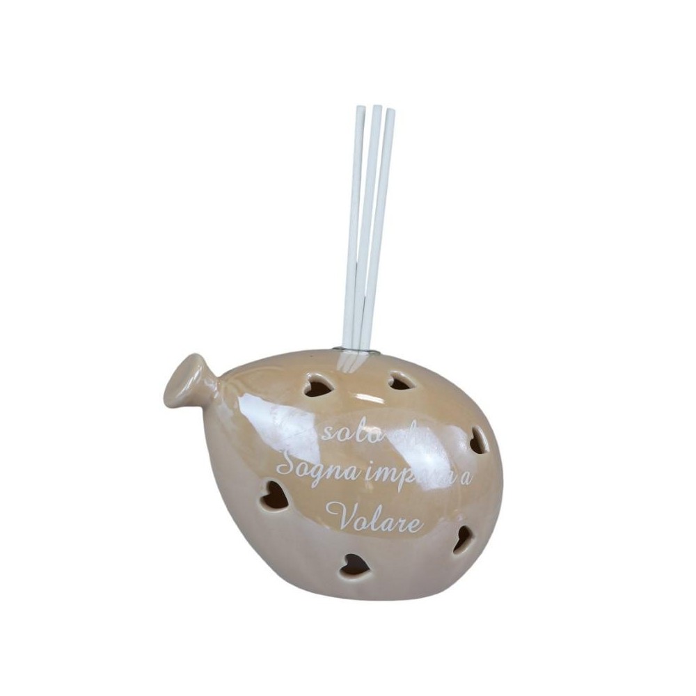 PALLONCINO PICCOLO LED PROFUMATORE TORTORA C FRASE